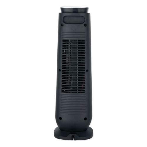 Picture of Ceramic Heater Tower with Remote Control, 1,500 W, 7.17 x 7.17 x 22.95, Black