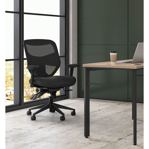 Picture of VL531 Mesh High-Back Task Chair with Adjustable Arms, Supports Up to 250 lb, 18" to 22" Seat Height, Black