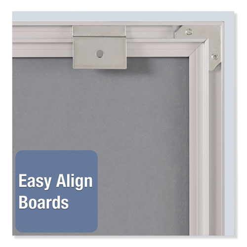 Picture of Matrix Magnetic Boards, 34" x 23", White Surface, Satin Aluminum Frame