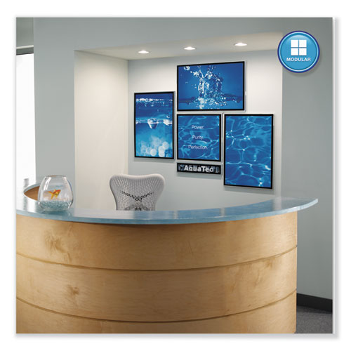 Picture of Matrix Magnetic Boards, 23" x 23", White Surface, Satin Aluminum Frame