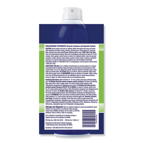 Picture of 24-Hour Disinfectant Sanitizing Spray, Citrus, 15 oz Aerosol Spray, 6/Carton