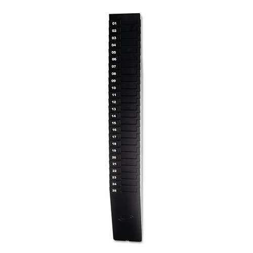 Picture of Time Card Rack for 9" Cards, 25 Pockets, ABS Plastic, Black