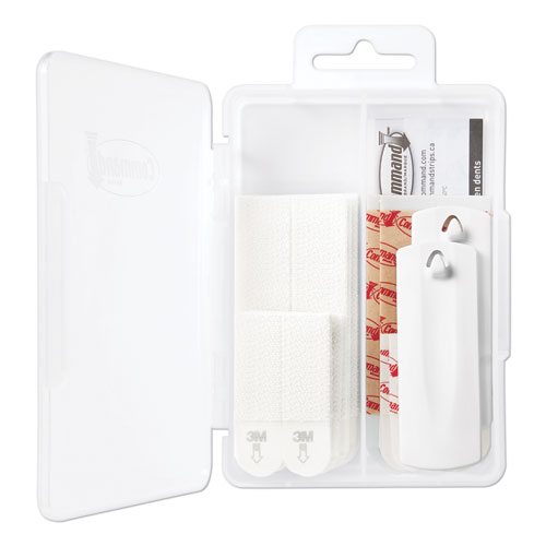 Picture of Picture Hanging Kit, Assorted Sizes, Plastic, White, 1 lb; 4 lb Capacities, 24 Pieces/Pack