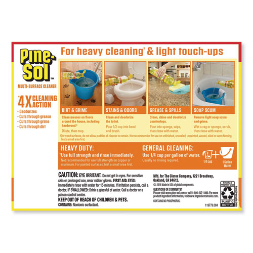 Picture of Multi-Surface Cleaner, Lemon Fresh, 28 oz Bottle, 12/Carton