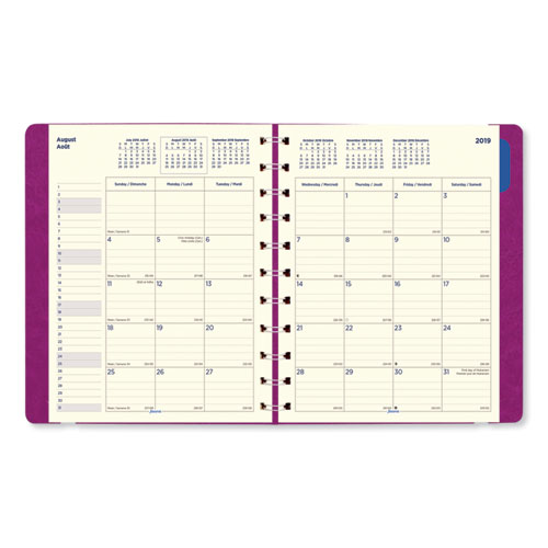 Picture of Soft Touch 17-Month Planner, 10.88 x 8.5, Fuchsia Cover, 17-Month: Aug 2024 to Dec 2025