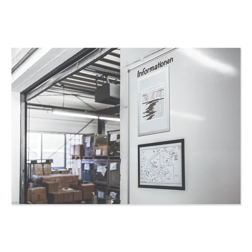 Picture of DURAFRAME Magnetic Sign Holder, 5.5 x 8.5, Black Frame, 2/Pack