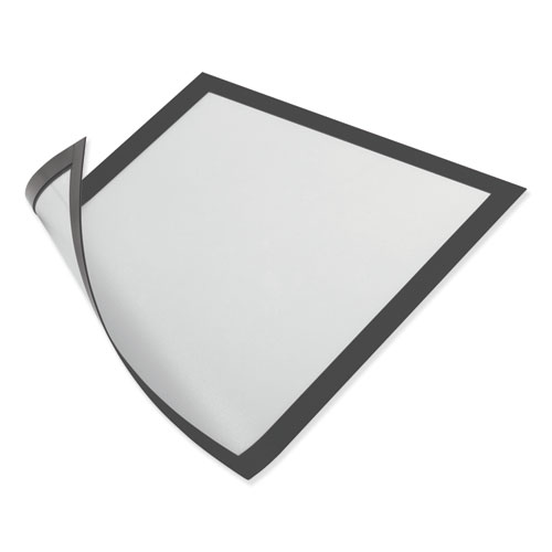 Picture of DURAFRAME Magnetic Sign Holder, 5.5 x 8.5, Black Frame, 2/Pack