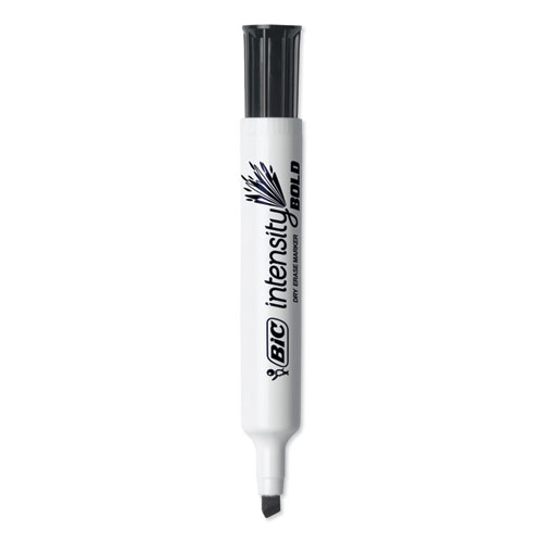 Picture of Intensity Bold Tank-Style Dry Erase Marker, Broad Chisel Tip, Assorted Colors, 4/Set