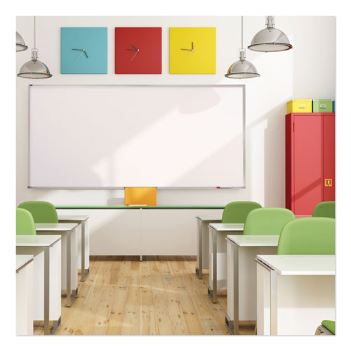 Picture of Porcelain Magnetic Whiteboard, 96" x 48", White Surface, Satin Aluminum Frame