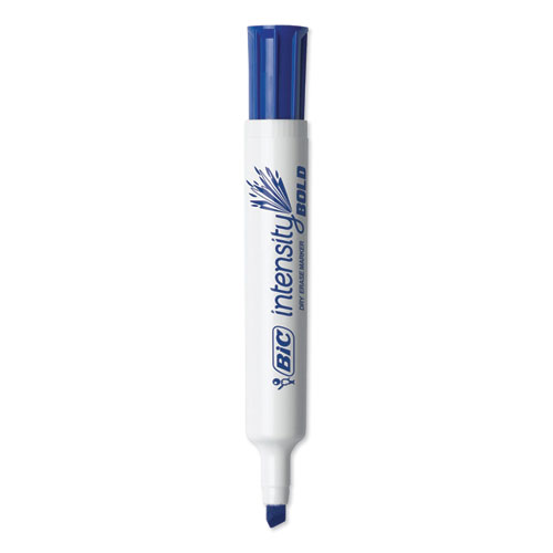 Picture of Intensity Bold Tank-Style Dry Erase Marker, Broad Chisel Tip, Assorted Colors, 4/Set