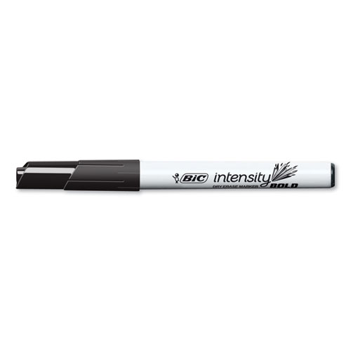 Picture of Intensity Bold Pocket-Style Dry Erase Marker, Fine Bullet Tip, Black, Dozen