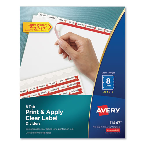 Print+and+Apply+Index+Maker+Clear+Label+Dividers%2C+8-Tab%2C+11+x+8.5%2C+White%2C+25+Sets