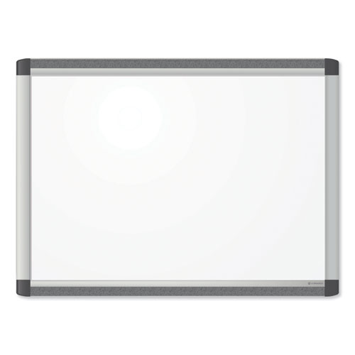 Picture of PINIT Magnetic Dry Erase Board, 23" x 17", White Surface, Satin Aluminum Frame