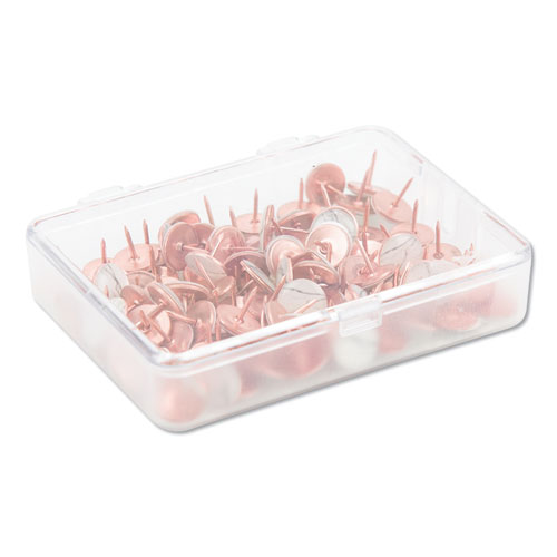 Picture of Fashion Metal Thumbtacks, Metal, Marble/Rose Gold, 0.38", 100/Pack