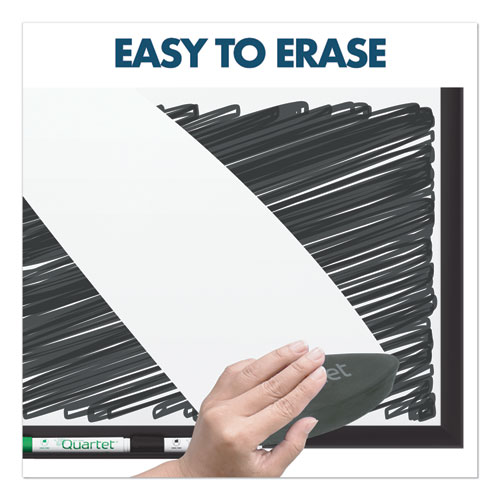 Picture of Classic Series Porcelain Magnetic Dry Erase Board, 96" x 48", White Surface, Black Aluminum Frame