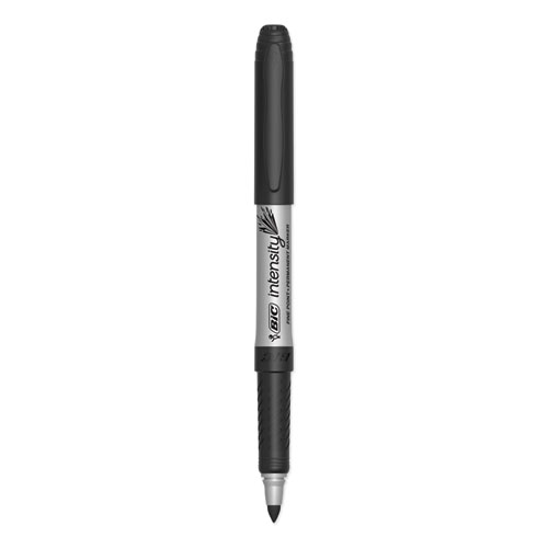 Picture of Intensity Fine Tip Permanent Marker, Fine Bullet Tip, Tuxedo Black, Dozen