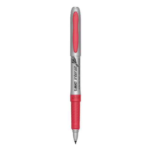 Picture of Intensity Ultra Fine Tip Permanent Marker, Extra-Fine Needle Tip, Assorted Colors, Dozen