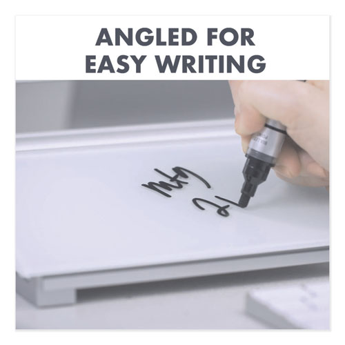 Picture of Glass Dry Erase Desktop Computer Pad, 18" x 6", White Surface