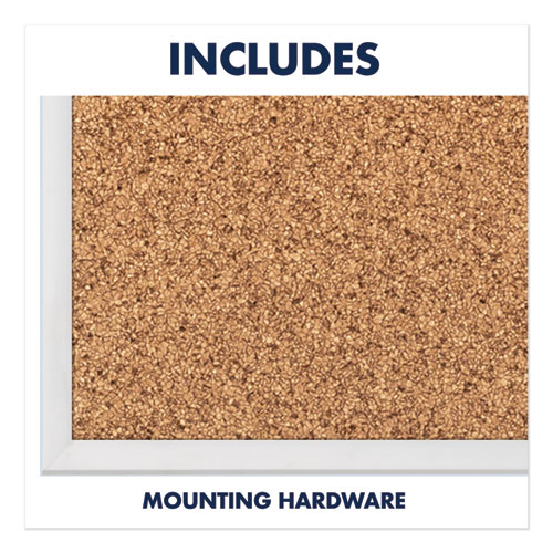 Picture of Classic Series Cork Bulletin Board, 96" x 48", Tan Surface, Anodized Aluminum Frame