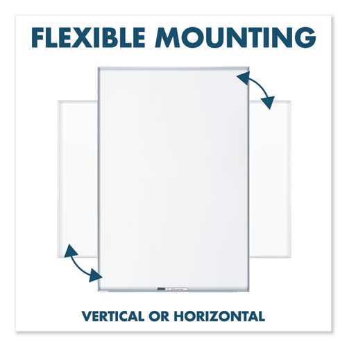 Picture of Fusion Nano-Clean Magnetic Whiteboard, 48" x 36", White Surface, Satin Aluminum Frame