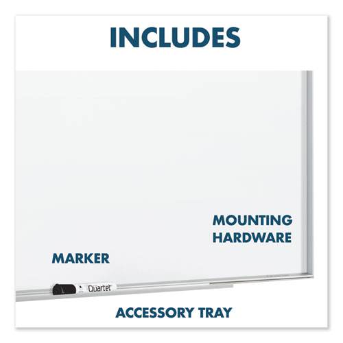 Picture of Fusion Nano-Clean Magnetic Whiteboard, 72" x 48", White Surface, Satin Aluminum Frame