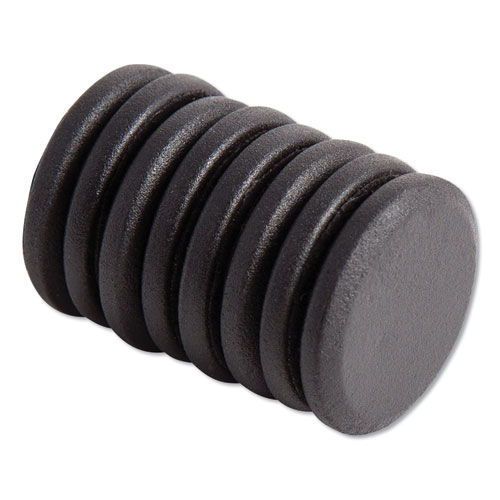 Picture of High Energy Magnets, Circle, Black, 1.25" Diameter, 8/Pack