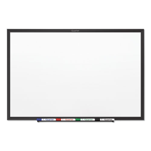 Classic+Series+Nano-Clean+Dry+Erase+Board%2C+48+x+36%2C+White+Surface%2C+Black+Aluminum+Frame