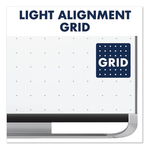 Picture of Prestige 2 Magnetic Total Erase Whiteboard, 72 x 48, White Surface, Black Aluminum/Plastic Frame