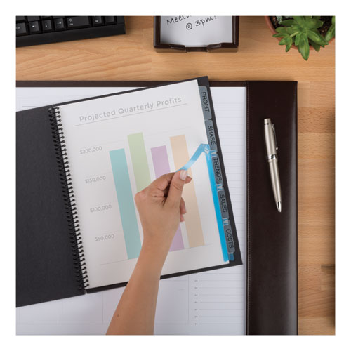 Picture of Print and Apply Index Maker Clear Label Unpunched Dividers with Printable Label Strip, 5-Tab, 11 x 8.5, Clear, 5 Sets