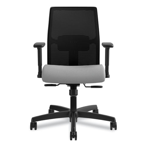 Picture of Ignition 2.0 4-Way Stretch Low-Back Mesh Task Chair, Supports 300 lb, 17" to 21" Seat Height, Frost Seat, Black Back/Base