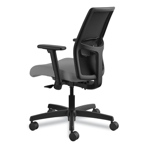 Picture of Ignition 2.0 4-Way Stretch Low-Back Mesh Task Chair, Supports 300 lb, 17" to 21" Seat Height, Frost Seat, Black Back/Base