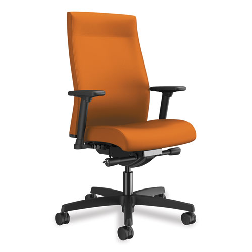 Ignition+2.0+Upholstered+Mid-Back+Task+Chair+With+Lumbar%2C+Supports+Up+To+300+Lb%2C+Apricot+Seat%2Fback%2C+Black+Base