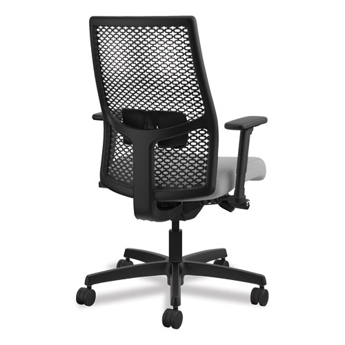 Picture of Ignition 2.0 Reactiv Mid-Back Task Chair, 17" to 22" Seat Height, Frost Fabric Seat, Black Back, Black Base