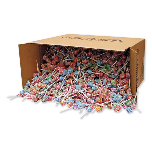 Picture of Dum-Dum-Pops, Assorted Flavors, Individually Wrapped, Bulk 30 lb Carton