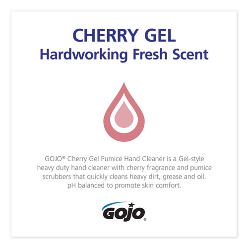 Picture of Cherry Gel Pumice Hand Cleaner, Cherry Scent, 2,000 ml Refill, 4/Carton