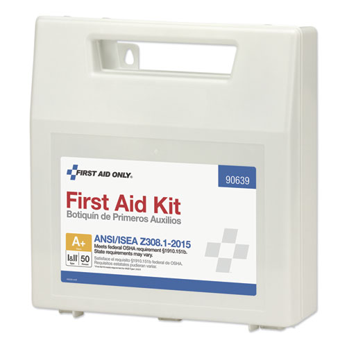 Picture of ANSI Class A+ First Aid Kit for 50 People, 183 Pieces, Plastic Case