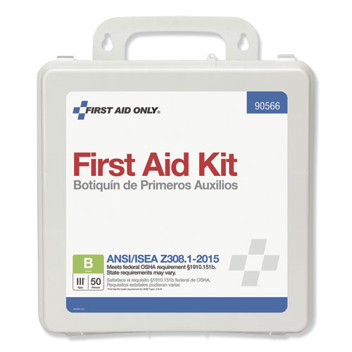 Picture of Bulk First Aid Kit for 50 People, 199 Pieces, Plastic Case