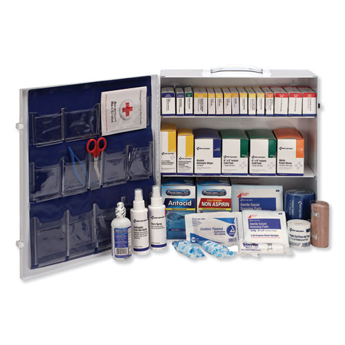 Picture of Industrial First Aid Kit, 100 People, 676 Pieces, Metal Case