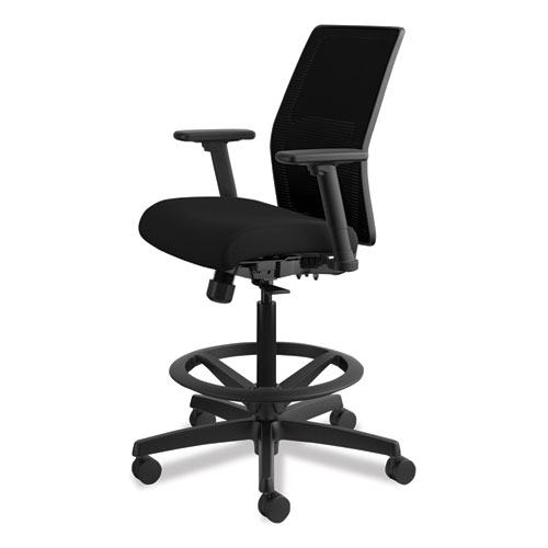 Picture of Ignition 2.0 Ilira-Stretch Mesh Back Task Stool, Supports Up to 300 lb, 23" to 32" Seat Height, Black