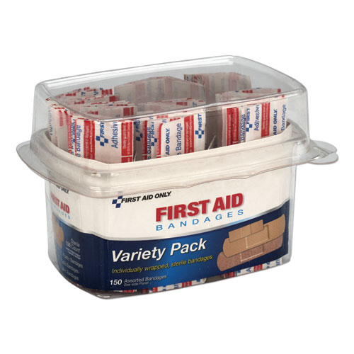 Picture of First Aid Bandages, Assorted, 150 Pieces/Kit