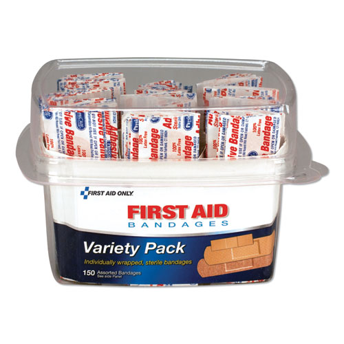 Picture of First Aid Bandages, Assorted, 150 Pieces/Kit