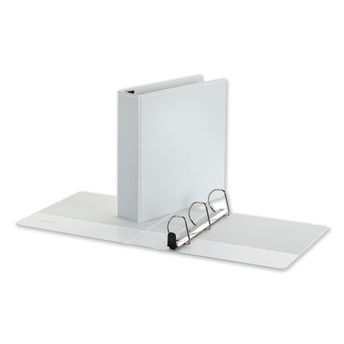 Picture of Deluxe Easy-to-Open D-Ring View Binder, 3 Rings, 2" Capacity, 11 x 8.5, White