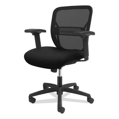 Picture of Gateway Mid-Back Task Chair, Supports Up to 250 lb, 17" to 22" Seat Height, Black