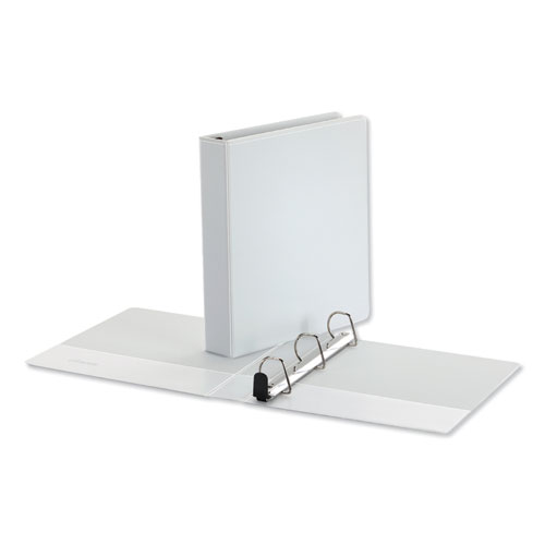 Picture of Deluxe Easy-to-Open D-Ring View Binder, 3 Rings, 1.5" Capacity, 11 x 8.5, White
