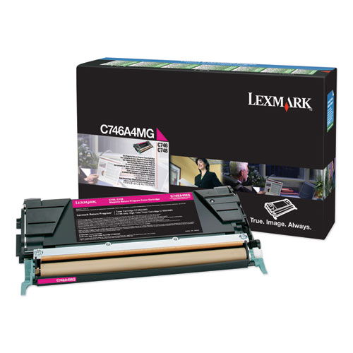 Picture of C746A4MG Return Program Toner, 7,000 Page-Yield, Magenta, TAA Compliant