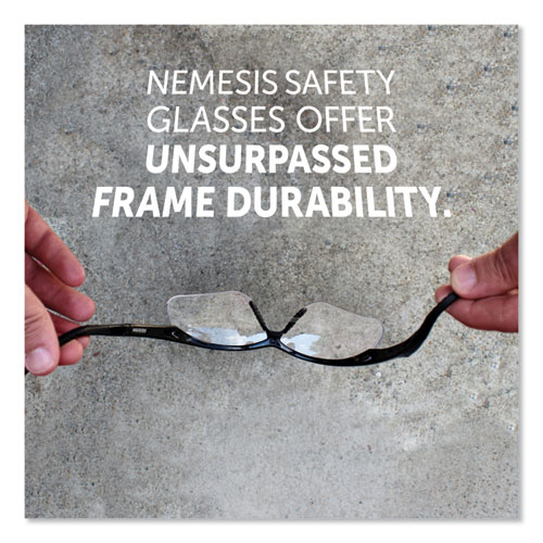 Picture of Nemesis Safety Glasses, Black Frame, Clear Lens