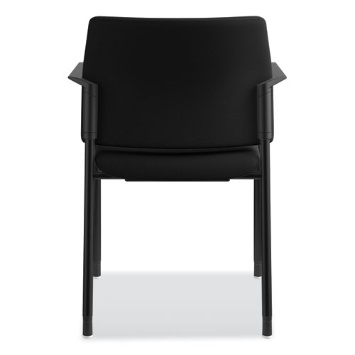 Picture of Accommodate Series Guest Chair with Arms, Fabric Upholstery, 23.25" x 22.25" x 32", Black Seat/Back, Charblack Legs, 2/Carton