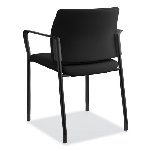 Picture of Accommodate Series Guest Chair with Arms, Fabric Upholstery, 23.25" x 22.25" x 32", Black Seat/Back, Charblack Legs, 2/Carton