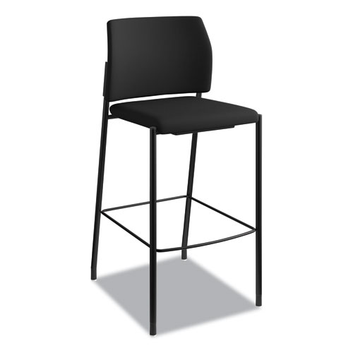 Picture of Accommodate Series Cafe Stool, Supports Up to 300 lb, 30" Seat Height, Black