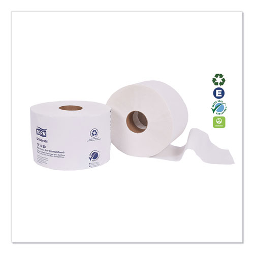 Picture of Universal Bath Tissue Roll with OptiCore, Septic Safe, 2-Ply, White, 865 Sheets/Roll, 36/Carton
